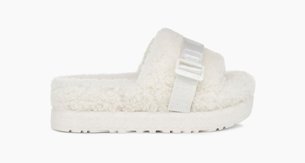 Ugg Fluffita - Womens Slippers - White - NZ (5179QFTOM)